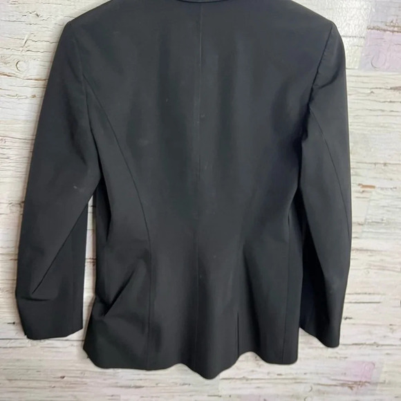 Monki  bright black gold button blazer size 36 - Picture 9 of 10